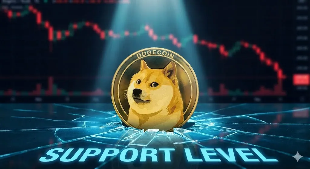 Dogecoin Faces Correction: Key Support Level at $0.10 Under Scrutiny