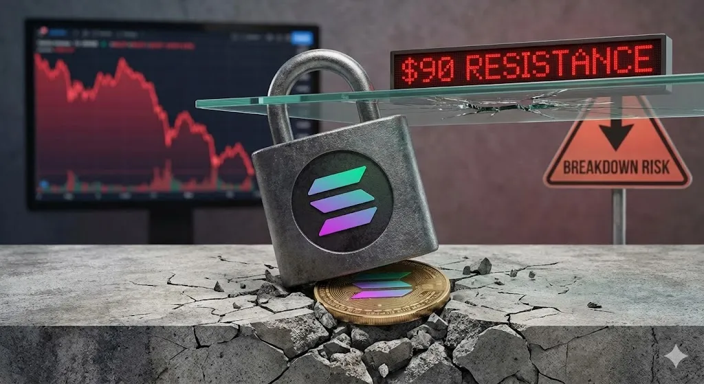 Solana (SOL) Faces Downward Pressure as Price Dips Below $85