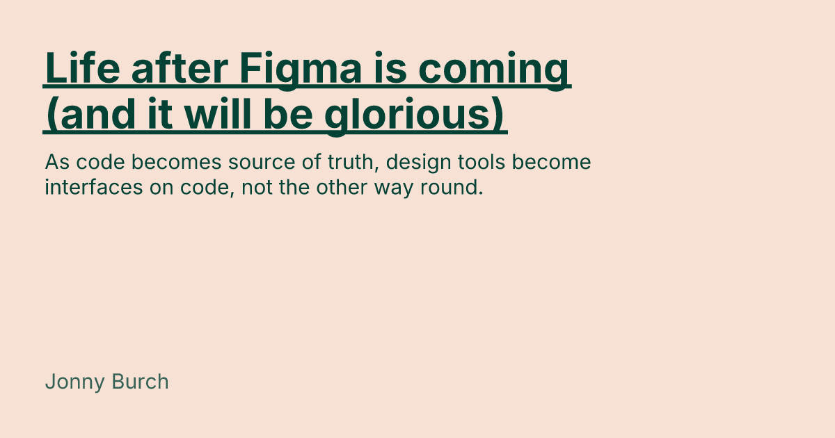 The Future of Design Tools: Embracing Code-Centric Interfaces