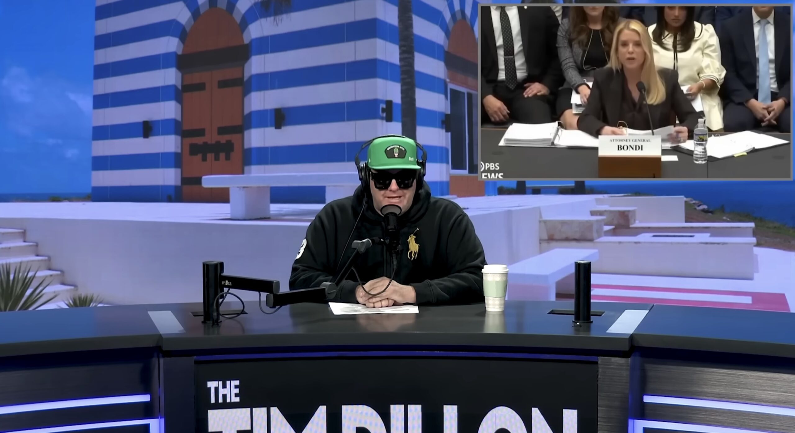 Tim Dillon Challenges Pam Bondi's Epstein Testimony Amid Market Optimism